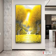 1241 - TRANH TREO HÀNH LANG LỐI ĐI - TRANH TRANG TRÍ - TRANH TREO PHONG CẢNH - KIỂU TRANH DỌC | MÃ T3D-13571