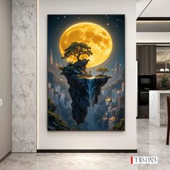 1244 - TRANH TREO HÀNH LANG LỐI ĐI - TRANH TRANG TRÍ - TRANH TREO PHONG CẢNH - KIỂU TRANH DỌC | MÃ T3D-13573