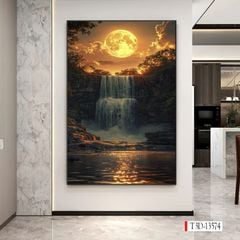 1245 - TRANH TREO HÀNH LANG LỐI ĐI - TRANH TRANG TRÍ - TRANH TREO PHONG CẢNH - KIỂU TRANH DỌC | MÃ T3D-13574