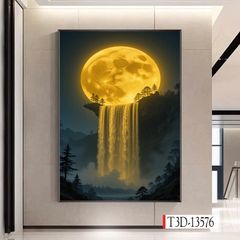 1247 - TRANH TREO HÀNH LANG LỐI ĐI - TRANH TRANG TRÍ - TRANH TREO PHONG CẢNH - KIỂU TRANH DỌC | MÃ T3D-13576