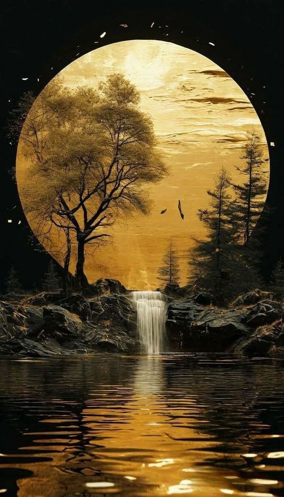 1248 - TRANH TREO HÀNH LANG LỐI ĐI - TRANH TRANG TRÍ - TRANH TREO PHONG CẢNH - KIỂU TRANH DỌC | MÃ T3D-13577