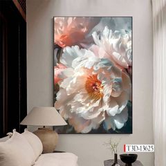 1266 - TRANH TREO HÀNH LANG LỐI ĐI - TRANH TRANG TRÍ - TRANH TREO HOA, BÌNH HOA - KIỂU TRANH DỌC | MÃ T3D-13625