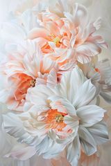 1267 - TRANH TREO HÀNH LANG LỐI ĐI - TRANH TRANG TRÍ - TRANH TREO HOA, BÌNH HOA - KIỂU TRANH DỌC | MÃ T3D-13626