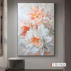 1267 - TRANH TREO HÀNH LANG LỐI ĐI - TRANH TRANG TRÍ - TRANH TREO HOA, BÌNH HOA - KIỂU TRANH DỌC | MÃ T3D-13626