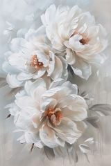 1268 - TRANH TREO HÀNH LANG LỐI ĐI - TRANH TRANG TRÍ - TRANH TREO HOA, BÌNH HOA - KIỂU TRANH DỌC | MÃ T3D-13627