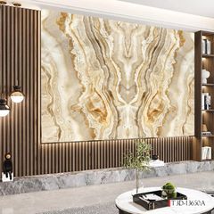 1276 - TẤM ỐP TƯỜNG PVC - VÁCH TRANG TRÍ - TẤM ỐP TRANG TRÍ PHÒNG KHÁCH, VÁCH TIVI - TẤM ỐP VÂN ĐÁ ĐỐI XỨNG | MÃ T3D-13650A