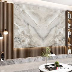 1230 - TẤM ỐP TƯỜNG PVC - VÁCH TRANG TRÍ - TẤM ỐP TRANG TRÍ PHÒNG KHÁCH, VÁCH TIVI - TẤM ỐP VÂN ĐÁ ĐỐI XỨNG | MÃ T3D-13655A