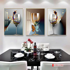 TRANH TREO PHÒNG ĂN, CAFE, NHÀ HÀNG - TRANH TRANG TRÍ - KIỂU TRANH LIỀN KHỔ | MÃ T3D-13792