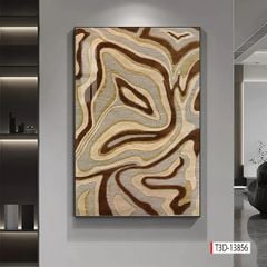 TRANH TREO HÀNH LANG LỐI ĐI - TRANH TRANG TRÍ - TRANH TREO HIỆN ĐẠI TRỪU TƯỢNG - KIỂU TRANH DỌC | MÃ T3D-13856