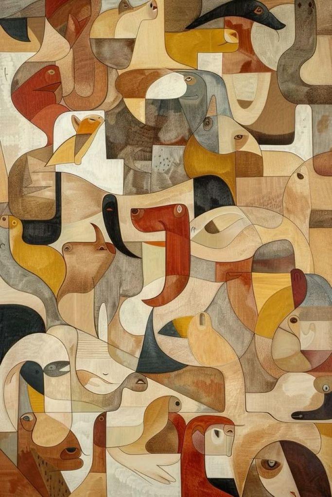 TRANH TREO HÀNH LANG LỐI ĐI - TRANH TRANG TRÍ - TRANH TREO HIỆN ĐẠI TRỪU TƯỢNG - KIỂU TRANH DỌC | MÃ T3D-13857