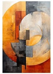 TRANH TREO HÀNH LANG LỐI ĐI - TRANH TRANG TRÍ - TRANH TREO HIỆN ĐẠI TRỪU TƯỢNG - KIỂU TRANH DỌC | MÃ T3D-13862