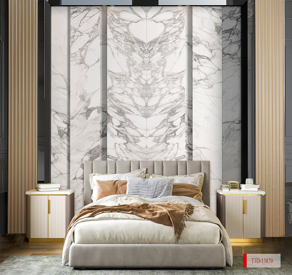 TRANH VẢI DÁN TƯỜNG PHÒNG KHÁCH - TRANH VẢI HOA 3D - TRANH TRANG TRÍ | MÃ T3D-13870