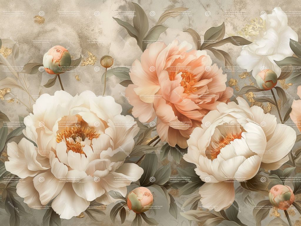 TRANH VẢI DÁN TƯỜNG PHÒNG KHÁCH - TRANH VẢI HOA 3D - TRANH TRANG TRÍ | MÃ T3D-13948