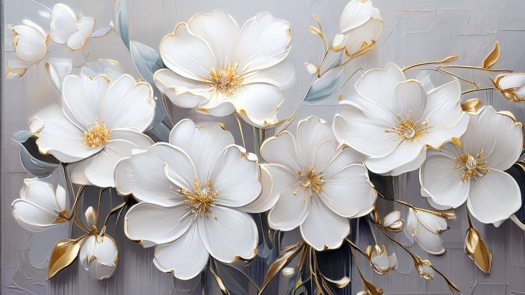 TRANH VẢI DÁN TƯỜNG PHÒNG KHÁCH - TRANH VẢI HOA 3D - TRANH TRANG TRÍ | MÃ T3D-13949