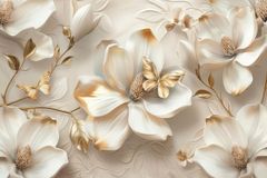 TRANH VẢI DÁN TƯỜNG PHÒNG KHÁCH - TRANH VẢI HOA 3D - TRANH TRANG TRÍ | MÃ T3D-13950