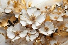 TRANH VẢI DÁN TƯỜNG PHÒNG KHÁCH - TRANH VẢI HOA 3D - TRANH TRANG TRÍ | MÃ T3D-13951