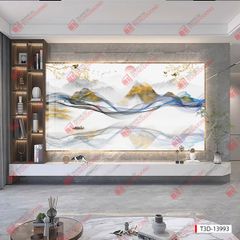 TẤM ỐP TƯỜNG PVC - VÁCH TRANG TRÍ - TẤM ỐP TRANG TRÍ PHÒNG KHÁCH, VÁCH TIVI - TẤM ỐP VÂN ĐÁ TRỪU TƯỢNG | MÃ T3D-13993