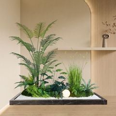 TRANH VẢI DÁN TƯỜNG PHÒNG KHÁCH - TRANH DÁN TƯỜNG - TRANH DÁN 3D-  TRANH VẢI TIỂU CẢNH - TRANH TRANG TRÍ | MÃ T3D-14025