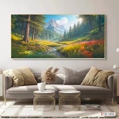 TRANH TREO PHÒNG KHÁCH - TRANH TRANG TRÍ - TRANH TREO TƯỜNG PHONG CẢNH THIÊN NHIÊN - KIỂU TRANH NGANG | MÃ T3D-14056