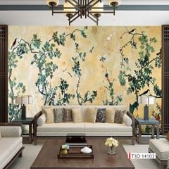 1361 - TRANH VẢI DÁN TƯỜNG PHÒNG KHÁCH - TRANH VẢI TIỂU CẢNH - TRANH TRANG TRÍ | MÃ T3D-14103