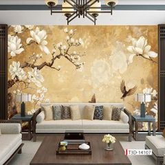 1365 - TRANH VẢI DÁN TƯỜNG PHÒNG KHÁCH - TRANH VẢI TIỂU CẢNH - TRANH TRANG TRÍ | MÃ T3D-14107