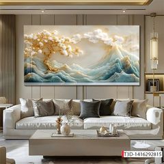 1156 - TRANH TREO PHÒNG KHÁCH - TRANH TRANG TRÍ - TRANH TREO TƯỜNG PHONG CẢNH THIÊN NHIÊN - KIỂU TRANH NGANG | MÃ T3D-1416292815