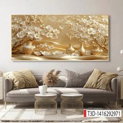 1158 - TRANH TREO PHÒNG KHÁCH - TRANH TRANG TRÍ - TRANH TREO TƯỜNG PHONG CẢNH THIÊN NHIÊN - KIỂU TRANH NGANG | MÃ T3D-1416292971