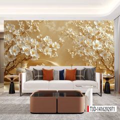 1174 - TRANH DÁN TƯỜNG PHÒNG KHÁCH - TRANH TRANG TRÍ - TRANH DÁN TƯỜNG TIỂU CẢNH - KIỂU TRANH LIỀN KHỔ| MÃ T3D-1416292971