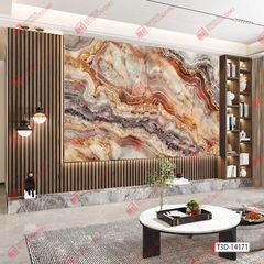 TẤM ỐP TƯỜNG PVC - VÁCH TRANG TRÍ - TẤM ỐP TRANG TRÍ PHÒNG KHÁCH, VÁCH TIVI - TẤM ỐP VÂN ĐÁ CẨM THẠCH | MÃ T3D-14171