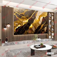 TẤM ỐP TƯỜNG PVC - VÁCH TRANG TRÍ - TẤM ỐP TRANG TRÍ PHÒNG KHÁCH, VÁCH TIVI - TẤM ỐP VÂN ĐÁ CẨM THẠCH | MÃ T3D-14172