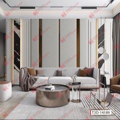 TRANH VẢI DÁN TƯỜNG PHÒNG KHÁCH - TRANH VẢI 3D - TRANH TRANG TRÍ - TRANH DÁN TƯỜNG | MÃ T3D-14190