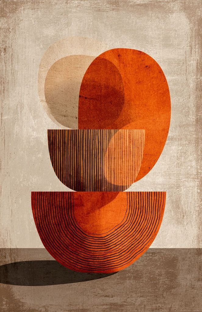 TRANH TREO HÀNH LANG LỐI ĐI - TRANH TRANG TRÍ - TRANH TREO HIỆN ĐẠI TRỪU TƯỢNG - KIỂU TRANH DỌC | MÃ T3D-14362