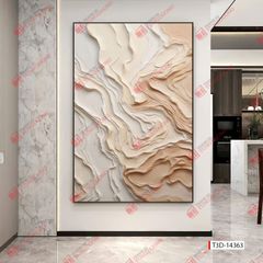 TRANH TREO HÀNH LANG LỐI ĐI - TRANH TRANG TRÍ - TRANH TREO HIỆN ĐẠI TRỪU TƯỢNG - KIỂU TRANH DỌC | MÃ T3D-14363