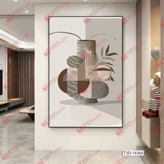 TRANH TREO HÀNH LANG LỐI ĐI - TRANH TRANG TRÍ - TRANH TREO HIỆN ĐẠI TRỪU TƯỢNG - KIỂU TRANH DỌC | MÃ T3D-14364