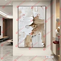 TRANH TREO HÀNH LANG LỐI ĐI - TRANH TRANG TRÍ - TRANH TREO HIỆN ĐẠI TRỪU TƯỢNG - KIỂU TRANH DỌC | MÃ T3D-14365