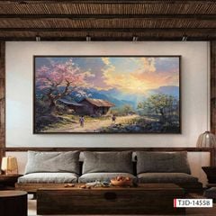 TRANH TREO PHÒNG KHÁCH - TRANH TRANG TRÍ - TRANH TREO TƯỜNG PHONG CẢNH THIÊN NHIÊN - KIỂU TRANH NGANG | MÃ T3D-14558