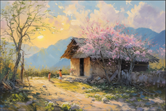 TRANH TREO PHÒNG KHÁCH - TRANH TRANG TRÍ - TRANH TREO TƯỜNG PHONG CẢNH THIÊN NHIÊN - KIỂU TRANH NGANG | MÃ T3D-14559