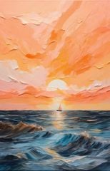 TRANH TREO HÀNH LANG LỐI ĐI - TRANH TRANG TRÍ - TRANH TREO HIỆN ĐẠI TRỪU TƯỢNG - KIỂU TRANH DỌC | MÃ T3D-14825