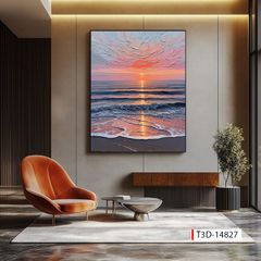 TRANH TREO HÀNH LANG LỐI ĐI - TRANH TRANG TRÍ - TRANH TREO HIỆN ĐẠI TRỪU TƯỢNG - KIỂU TRANH DỌC | MÃ T3D-14827