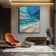 TRANH TREO HÀNH LANG LỐI ĐI - TRANH TRANG TRÍ - TRANH TREO HIỆN ĐẠI TRỪU TƯỢNG - KIỂU TRANH DỌC | MÃ T3D-14828