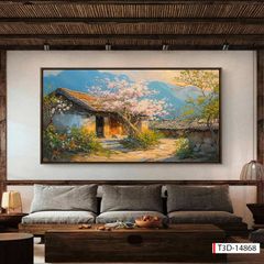TRANH TREO PHÒNG KHÁCH - TRANH TRANG TRÍ - TRANH TREO TƯỜNG PHONG CẢNH THIÊN NHIÊN - KIỂU TRANH NGANG | MÃ T3D-14868