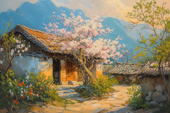 TRANH TREO PHÒNG KHÁCH - TRANH TRANG TRÍ - TRANH TREO TƯỜNG PHONG CẢNH THIÊN NHIÊN - KIỂU TRANH NGANG | MÃ T3D-14868