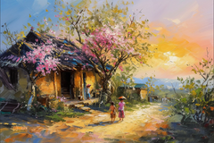 TRANH TREO PHÒNG KHÁCH - TRANH TRANG TRÍ - TRANH TREO TƯỜNG PHONG CẢNH THIÊN NHIÊN - KIỂU TRANH NGANG | MÃ T3D-14869