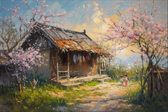 TRANH TREO PHÒNG KHÁCH - TRANH TRANG TRÍ - TRANH TREO TƯỜNG PHONG CẢNH THIÊN NHIÊN - KIỂU TRANH NGANG | MÃ T3D-14870