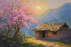 TRANH TREO PHÒNG KHÁCH - TRANH TRANG TRÍ - TRANH TREO TƯỜNG PHONG CẢNH THIÊN NHIÊN - KIỂU TRANH NGANG | MÃ T3D-14871