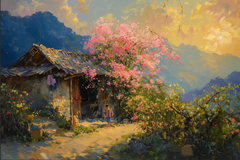 TRANH TREO PHÒNG KHÁCH - TRANH TRANG TRÍ - TRANH TREO TƯỜNG PHONG CẢNH THIÊN NHIÊN - KIỂU TRANH NGANG | MÃ T3D-14872