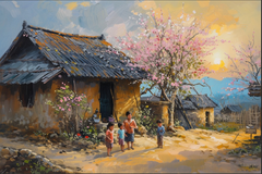 TRANH TREO PHÒNG KHÁCH - TRANH TRANG TRÍ - TRANH TREO TƯỜNG PHONG CẢNH THIÊN NHIÊN - KIỂU TRANH NGANG | MÃ T3D-14873