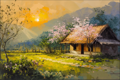 TRANH TREO PHÒNG KHÁCH - TRANH TRANG TRÍ - TRANH TREO TƯỜNG PHONG CẢNH THIÊN NHIÊN - KIỂU TRANH NGANG | MÃ T3D-14874