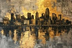 TRANH TREO TƯỜNG PHÒNG KHÁCH - TRANH HIỆN ĐẠI TRỪU TƯỢNG - KHỔ LỚN | MÃ T3D-14892