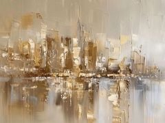 TRANH TREO TƯỜNG PHÒNG KHÁCH - TRANH HIỆN ĐẠI TRỪU TƯỢNG - KHỔ LỚN | MÃ T3D-14898